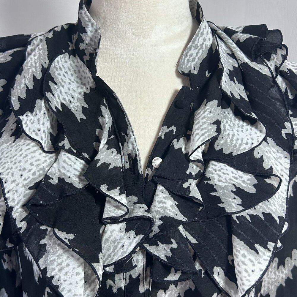Go International Ruffled Lightweight Blouse - Picture 4 of 6